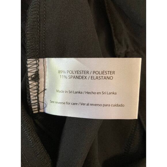 Black Ankle Tapered Pants Small Stretchy Lightweight Career Pockets NWT - Picture 8 of 9